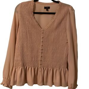 Women blouse peach color 
